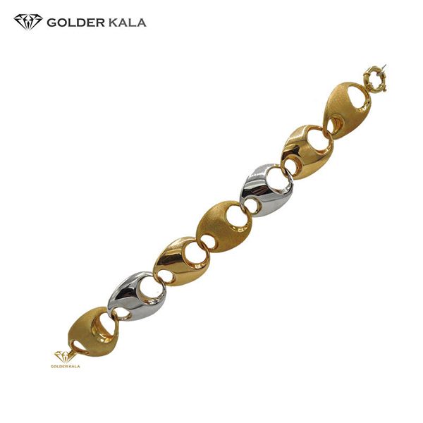دستبند طلا لوکس زنجیری قفل دار کد 1568