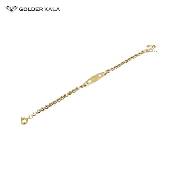 دستبند طلا بچه گانه زنجیری کد 1819