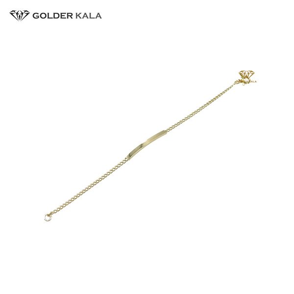 دستبند طلا بچه گانه زنجیری کد 1821