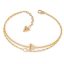 فروش دستبند زنانه طلا طرح مثلث