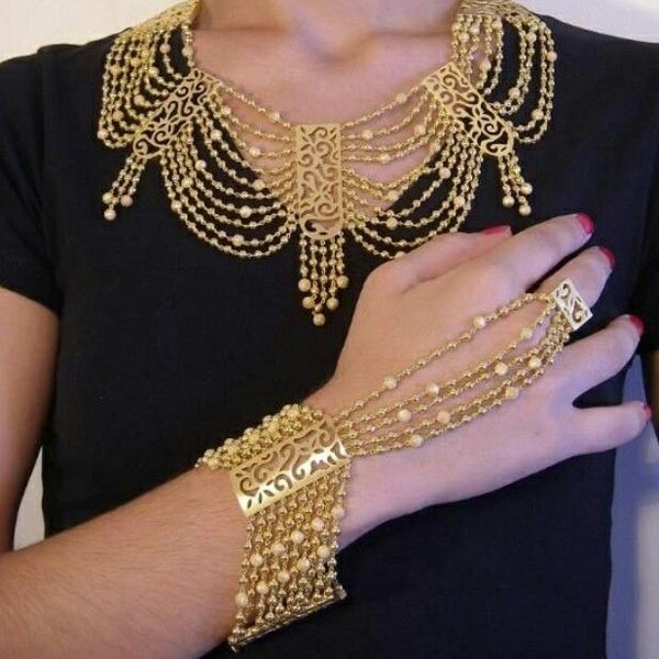 دستبند طلای عربی